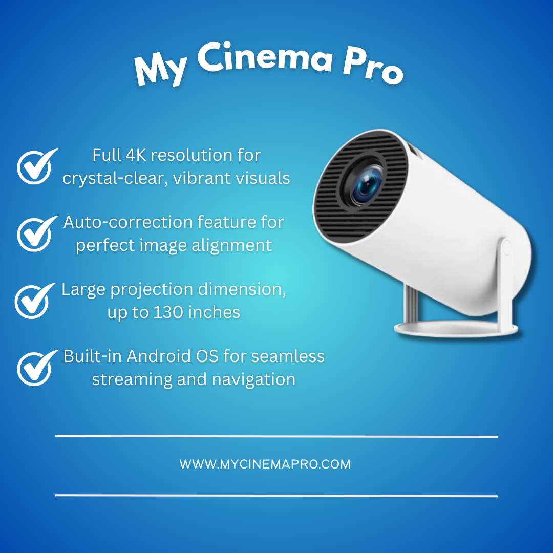 MyCinemaPro HD Projector + FREE Projector Screen